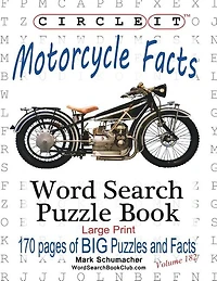 Circle It, Motorcycle Facts, Word Search, Puzzle Book