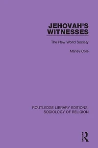 Jehovah's Witnesses: The New World Society
