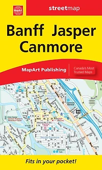 Banff Jasper Canmore Folded Map