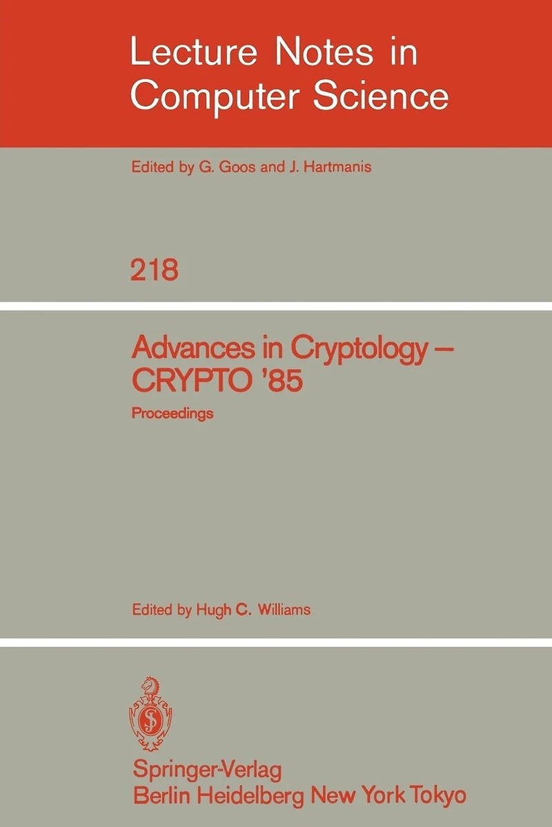 Advances in Cryptology: Proceedings of CRYPTO '85
