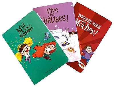 Mortelle adele -lot de 3 cahiers