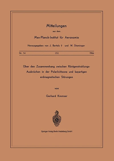 Über den Zusammenhang Zwischen Röntgenstrahlungs-Ausbrüchen in der Polarlichtzone und Bayartigen Erdmagnetischen Störungen