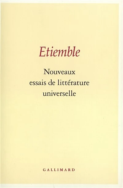 Nouveaux essais de littérature universelle