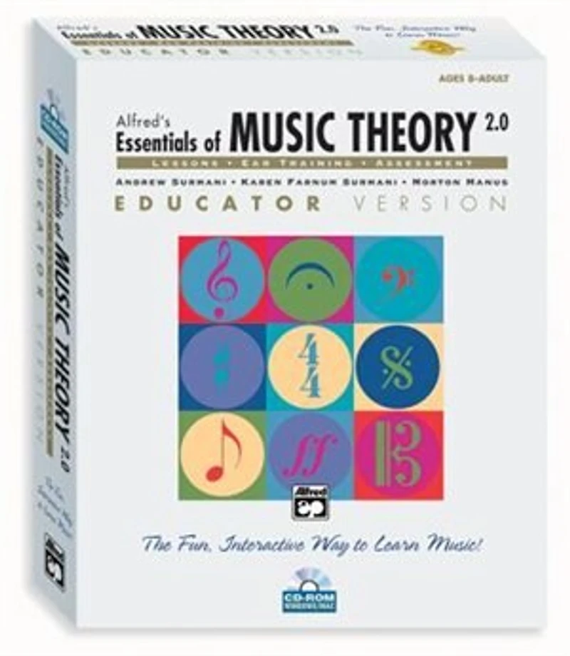 Alfred's Essentials Of Music Theory Software, Version 2.0, Vol 1: Educator Version, Software