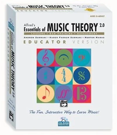 Alfred's Essentials Of Music Theory Software, Version 2.0, Vol 1: Educator Version, Software