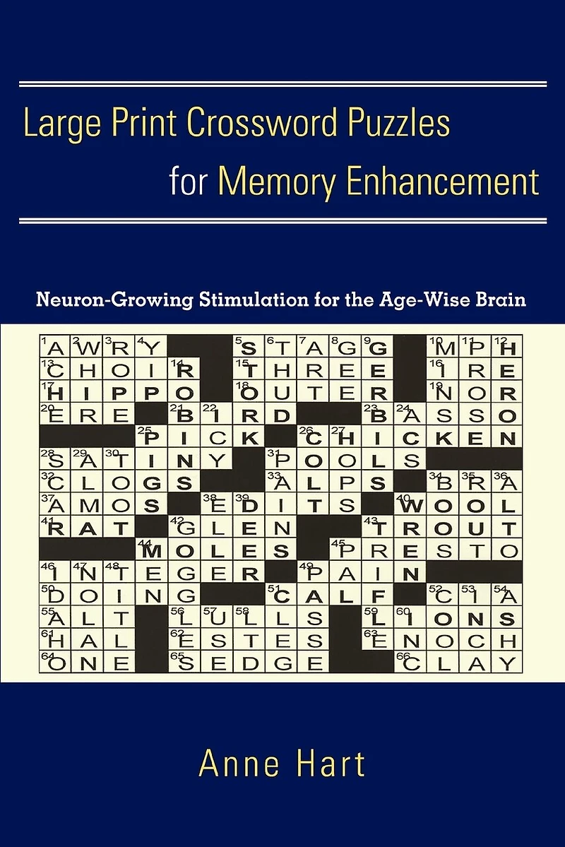 Large Print Crossword Puzzles For Memory Enhancement: Neuron-growing Stimulation For The Age-wise Brain