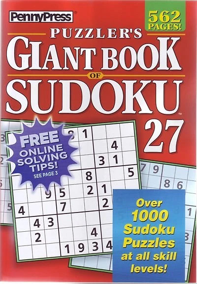 PUZZLERAES GIANT BK OF SUDOKU NUM27