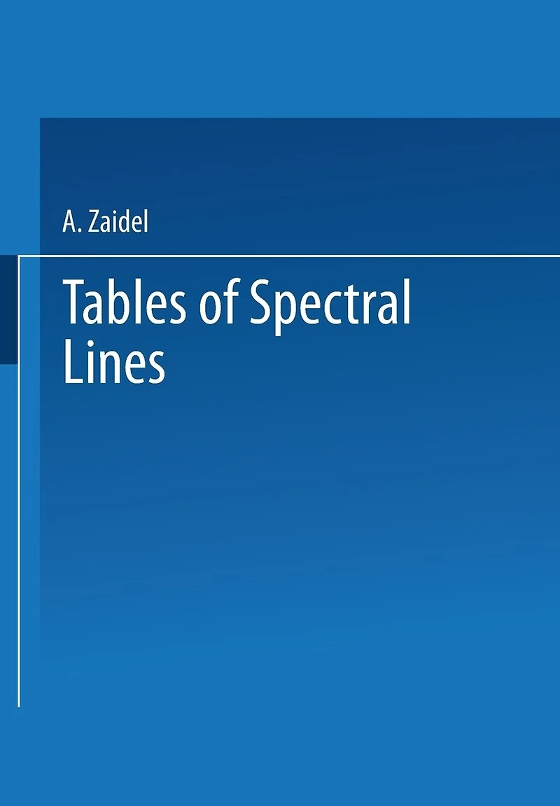 Tables of Spectral Lines