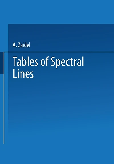 Tables of Spectral Lines