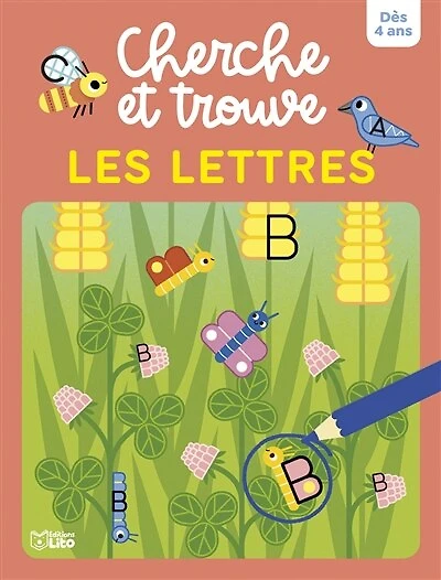 Les lettres: cherche et trouve