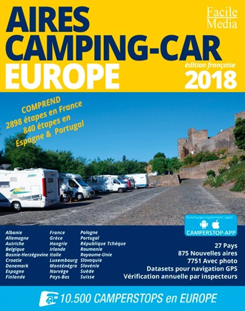 Aires camping-car: Europe 2018