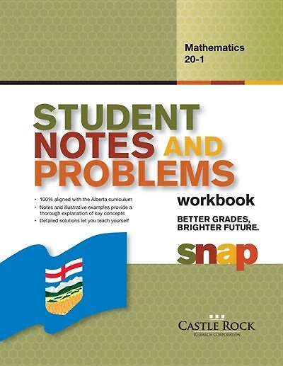 Mathematics 20-1 (Alberta): Student Notes And Problems Workbook