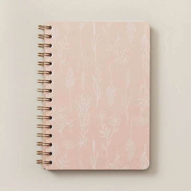 A5 Spiral Wildflowers Journal