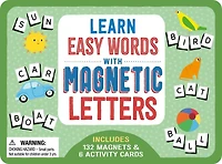 Learn Easy Words with Magnetic Letters: Includes 132 Magnets & 6 Activity Cards