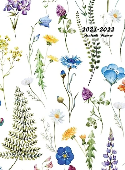 2021-2022 Academic Planner: Large Weekly And Monthly Planner With Inspirational Quotes And Floral Cover Volume 2 (hardcover)