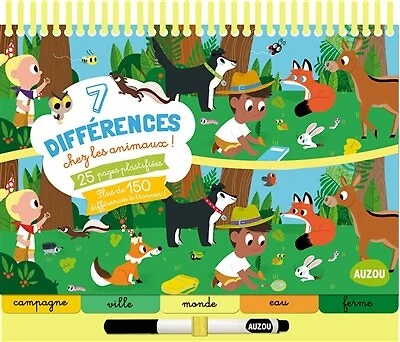 7 différences chez les animaux !
