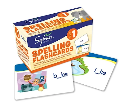 1st Grade Spelling Flashcards: 240 Flashcards For Building Better Spelling Skills Based On Sylvan's Proven Techniques For Success