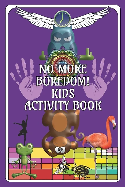 No More Boredom! Kids Activity Book: Fun for Children, aids development in Drawing/Writing/Finding/Colouring-in Book for 6 - 12 Years: Fun Purple Cover