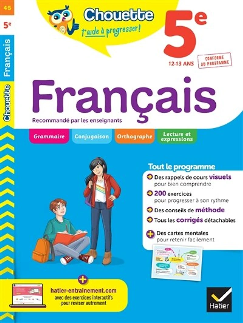Français 5e, 12-13 ans: conforme au programme