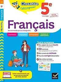 Français 5e, 12-13 ans: conforme au programme