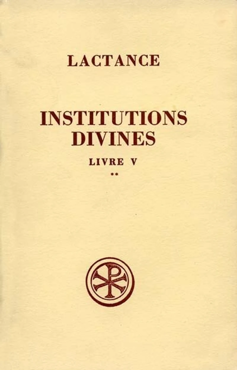 Institutions divines, Vol. 5-2