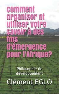 comment organiser et utiliser votre savoir à des fins d'émergence pour l'Afrique?: Philosophie de développement