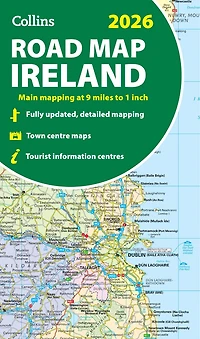 Collins Road Map of Ireland 2027 (Folded map): Clear, easy-to-read mapping