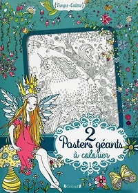 TEMPS CALME -2 POSTERS GEANTS..COLORIER