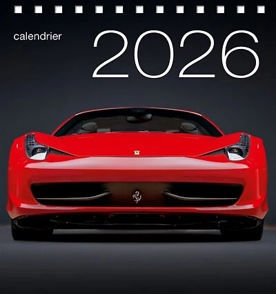 Calendrier de table 2026: Voitures de rêve
