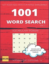 1001 Fun Word Search: Suitable to Improve Vocabulary and Have Fun!