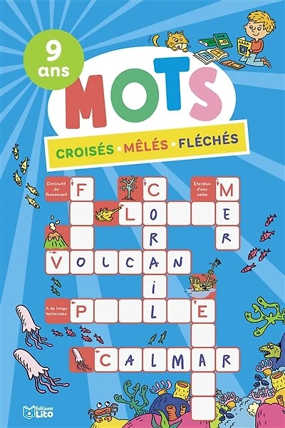 Mots croisés mêlés fléchés - 9 ans: 9 ans