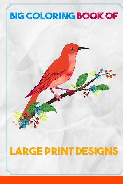 Big Coloring Book of Large Print Designs: (Premium Adult Coloring Books) (Volume 30)