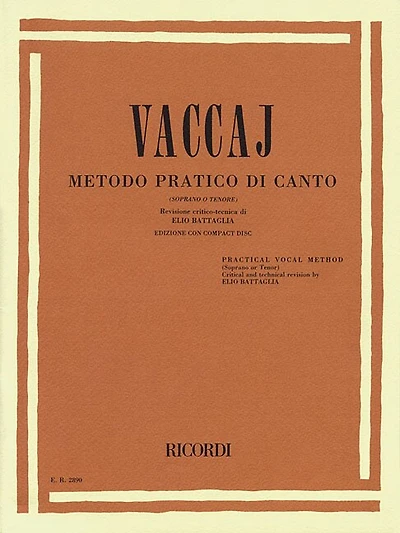 Practical Vocal Method (vaccai) - High Voice: Soprano/tenor - Book/cd