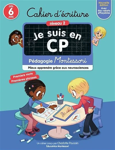 Je suis en CP: cahier d'écriture, niveau 2, dès 6 ans