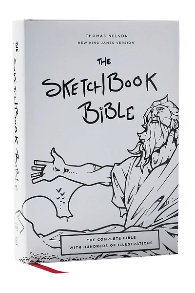 The Sketchbook Bible: Complete Bible with Hundreds of Illustrations (NKJV, Hardcover, Red Letter, Comfort Print)