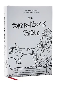 The Sketchbook Bible: Complete Bible with Hundreds of Illustrations (NKJV, Hardcover, Red Letter, Comfort Print)