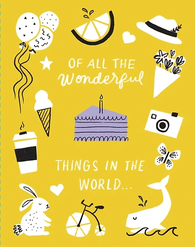 Love Muchly Greeting Cards: Birthday - Of all the wonderful things in the (Pack of 6)