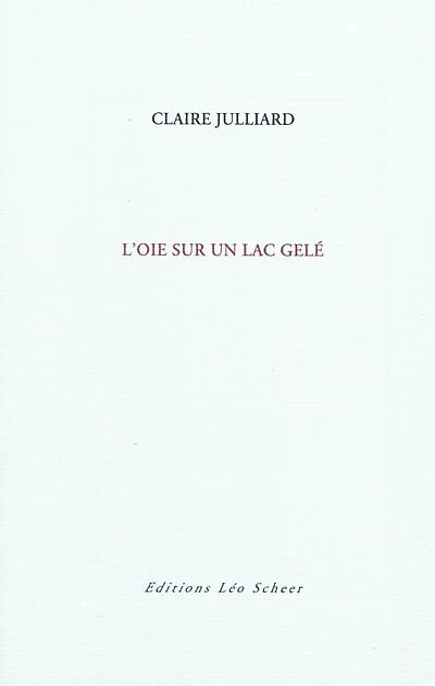 L'oie sur un lac gelé