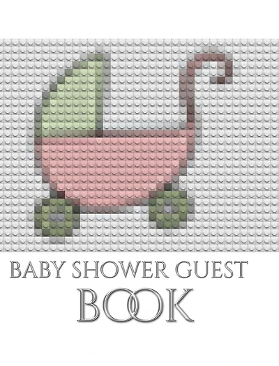 Baby Shower themed stroller blank page Guest Book: Book