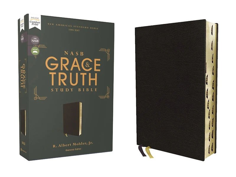 NASB, The Grace and Truth Study Bible (Trustworthy Practical Insights), Hardcover, Green, Red Letter, 1995 Text, Comfort Print