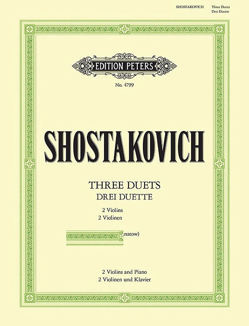 3 Duets Op. 97d for 2 Violins and Piano