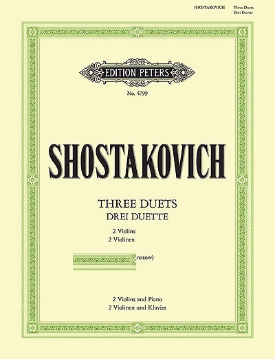 3 Duets Op. 97d for 2 Violins and Piano