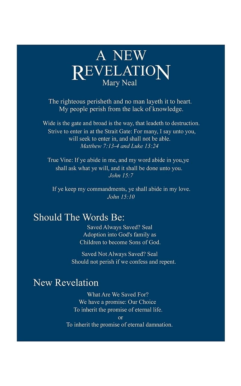 A New Revelation From God