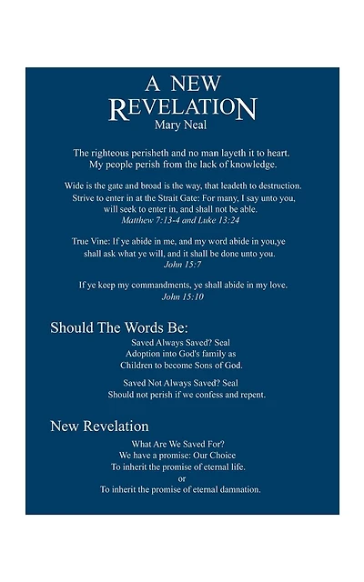 A New Revelation From God