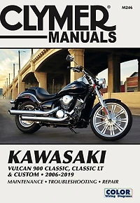 Kawasaki Vulcan 900 Classic, Classic Lt & Custom 2006 - 2019: Clymer Manuals: Maintenance - Troubleshooting - Repair