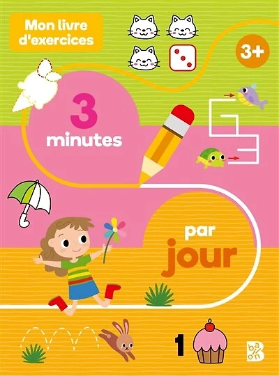 Mon livre d'exercices: minutes par jour