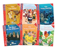 Jolly Phonics Folktales Red Readers (Level 1) Complete Set (1-6): In Print Letters (American English Edition)