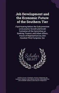 Job Development and the Economic Future of Southern Tier: Field Hearing Before Subcommittee on Growth Credit Formation Committee B