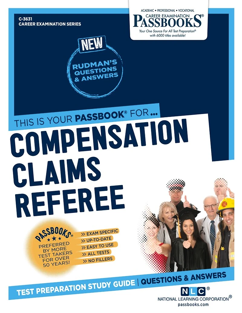 Compensation Claims Referee (C-3631): Passbooks Study Guide