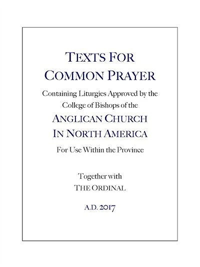 Texts for Common Prayer 2018